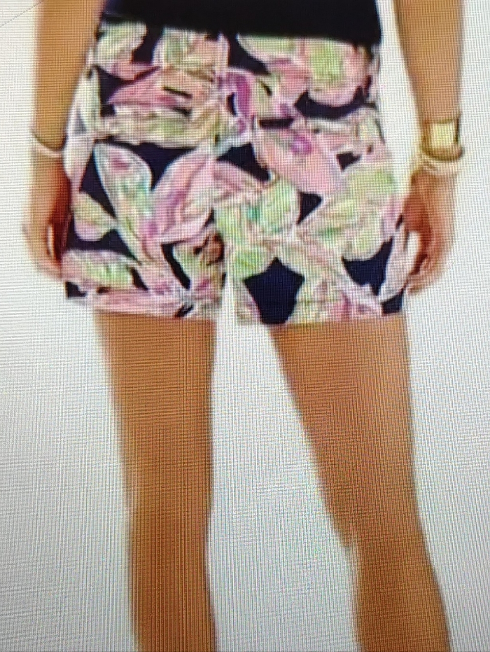 Lilly Pulitzer Callahan Shorts Vias Palmetto Leaf Navy, Pink & Lime Splash Sz 6 - Picture 2 of 8